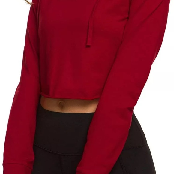 DIRASS Women's Long Sleeve Cropped Hoodie Casual Pullover Active Top Sweatshirt - Picture 15 of 16
